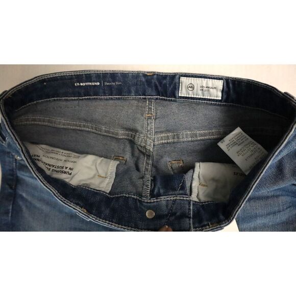 AG HYI1575 Women Sz 26 Catskills Blue Ex-Boyfriend Slouchy Slim Denim Jeans - Picture 3 of 12